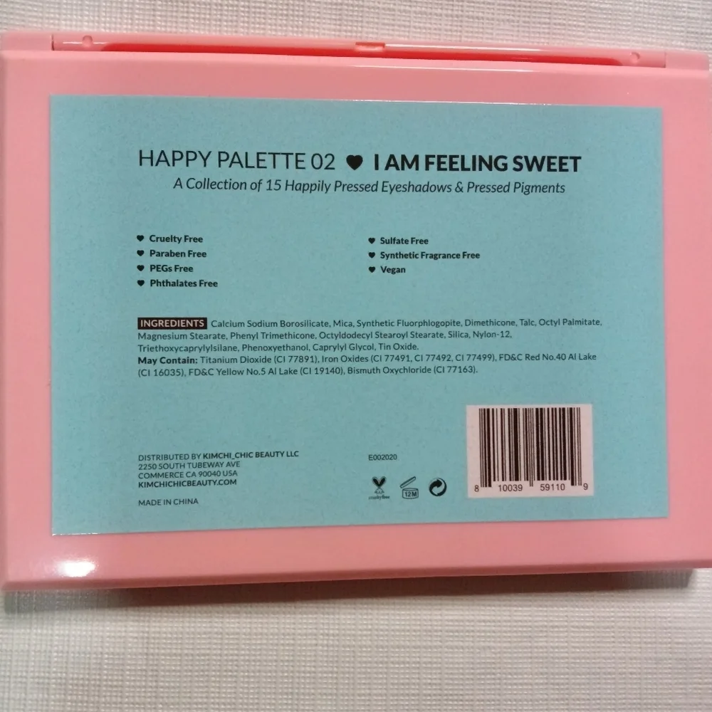 KimChi Chic I Am Feeling Sweet Palette 02 Vegan